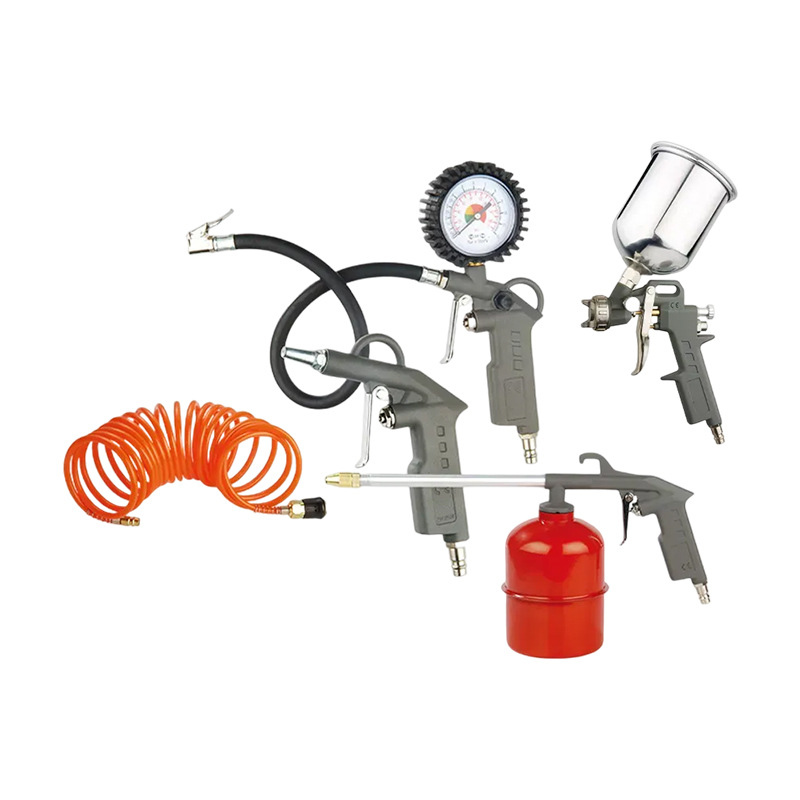 Pistola de pintura neumática de cinco piezas de reparación de automóviles de W-2000A5-GA personalizada transfronteriza, pistola de polvo, pistola de limpieza, pistola de presión de neumáticos