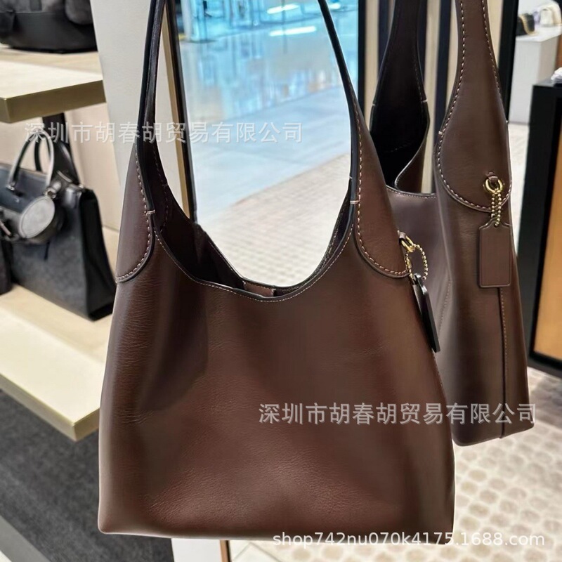 C's Popular Brooklyn28 Brooklyn Satchel Shoulder Crossbody Fashionable Simple Commuter Armpit Bag for Women