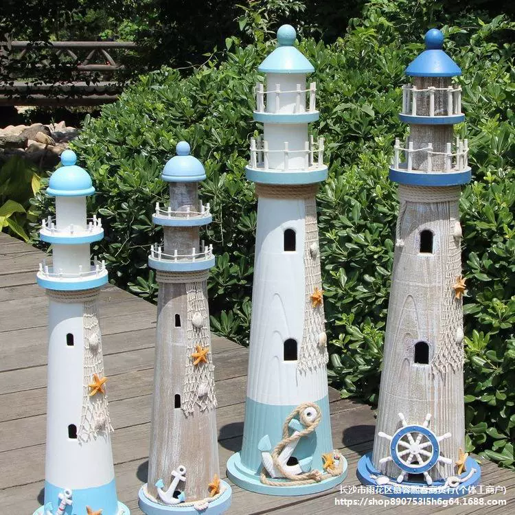 Маяк в средиземноморском стиле, декоративные украшения, тема океана, пляжные мероприятия, свадебный макет, реквизит для выставки