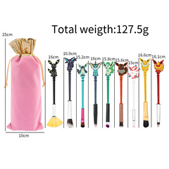 Midi Fox Pikachu makeup brush Pokémon anime Pikachu peripheral loose powder eye shadow brush makeup