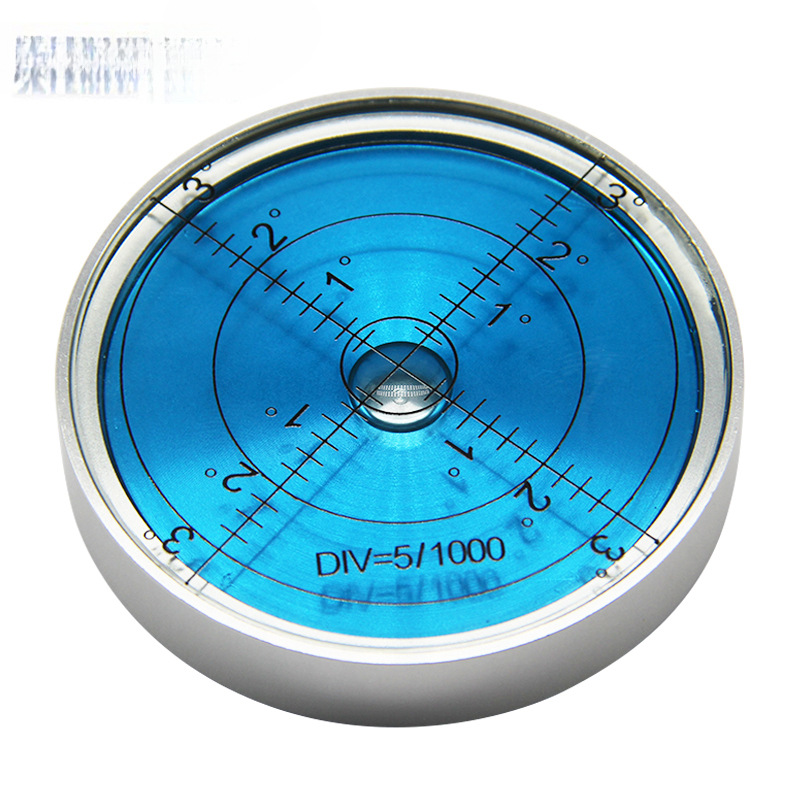 15 minutos nivel universal de metal magnético 6012 mini nivel de alta precisión burbuja de aire de nivel pequeño burbuja horizontal redonda