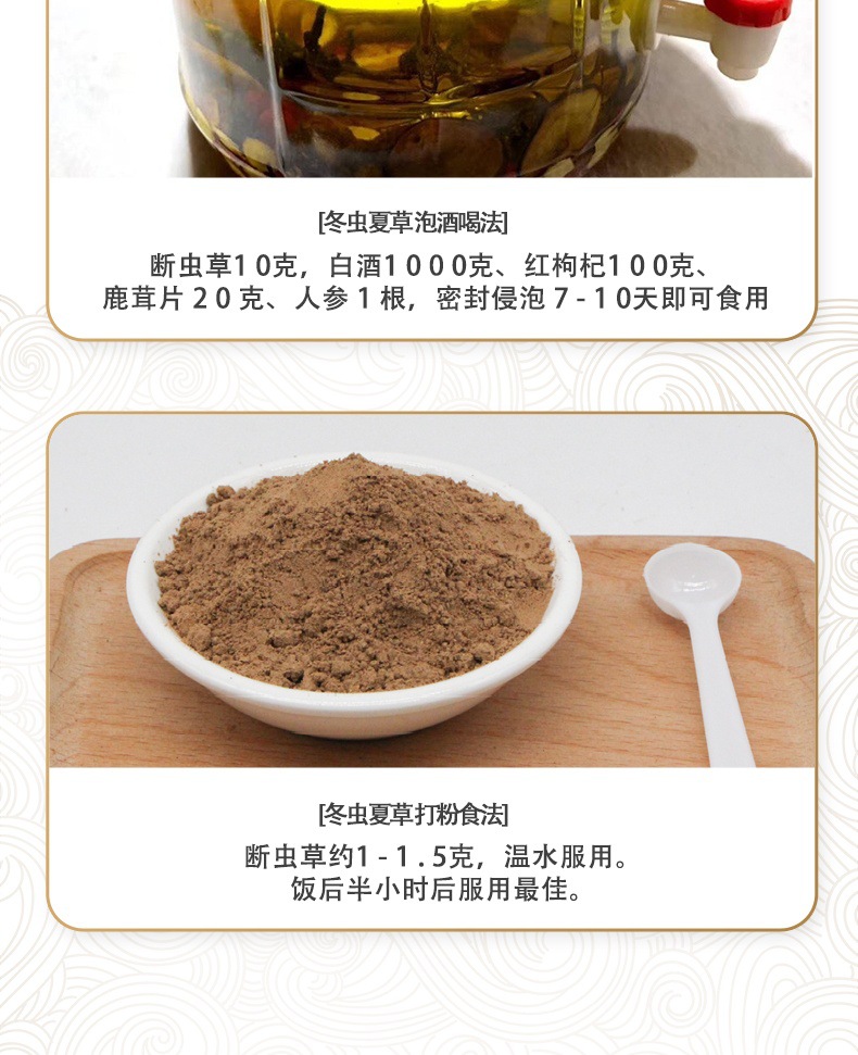 Cordyceps Sinensis Dong Chong Xia Cao Whole Dried Caterpillar Fungus Gift Box 60 Pieces Culinary Herbal Tonic in use
