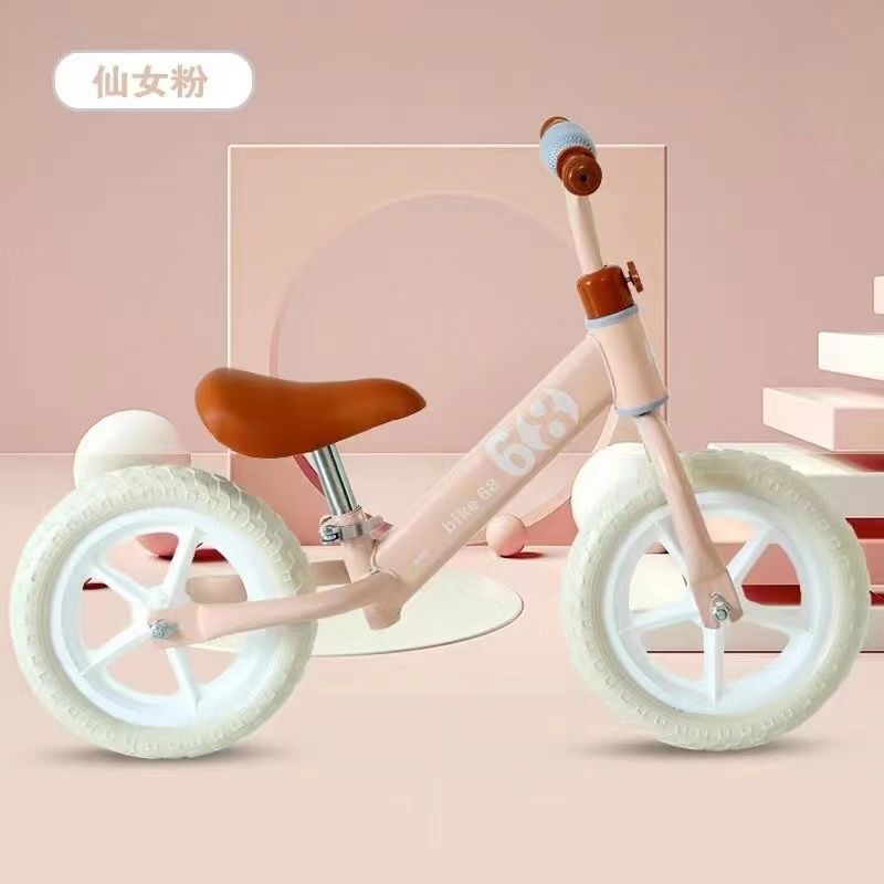 High Carbon Steel Balance Bike for Children Aged 2-6, Adjustable Seat and Handlebars, Cute Version, Direct Sale, Hot Sale, Dropshipping Available