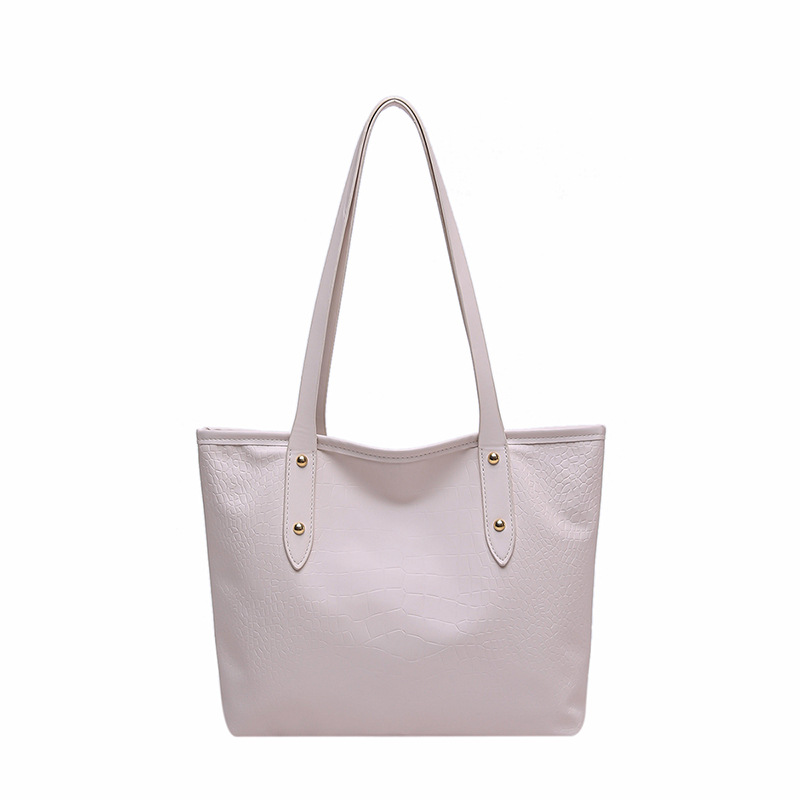 Bolso de mujer coreano de gran capacidad, bolso de moda 2024, nuevo nicho, bolso de viaje de textura, bolso de hombro retro.