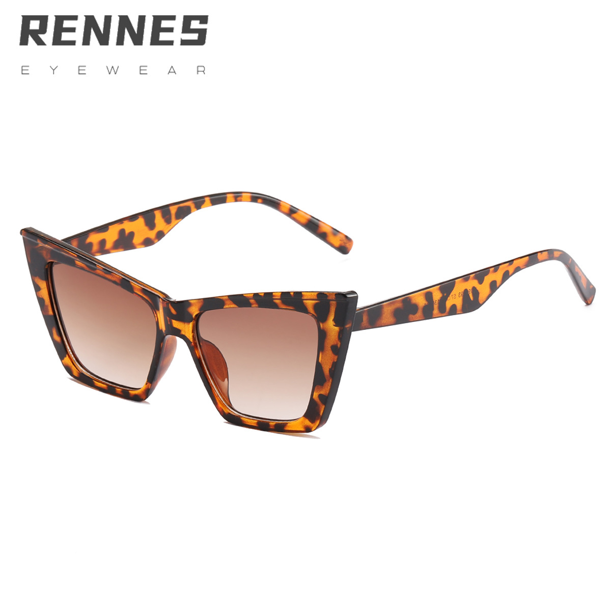 2021 nuevas gafas de sol retro europeo y americano gafas de sol de ojo de gato de moda de mujer gafas de sol de Marco grande 97093