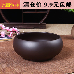 紫砂茶洗功夫茶具茶杯洗水洗茶碗水盂大小筆洗茶渣煙灰缸花盆盆栽