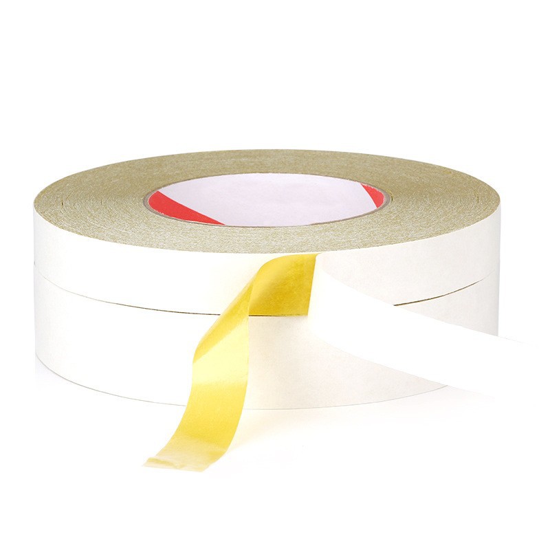 Cinta de papel de algodón para bordado, adhesivo termofusible, adhesivo sin rastro, amarillo, adhesivo fuerte de doble cara, bordado firme, se puede rasgar a mano, respetuoso con el medio ambiente, especial para bordado.