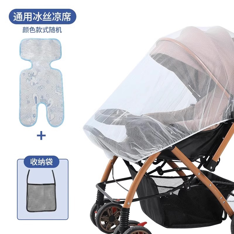 Carrinche de bebé mosquiteros de cubierta completa, carrinche de bebé general, cubierta anti-mosquiteros para niños, paraguas para niños pequeños, hilo de malla de cifrado ampliado