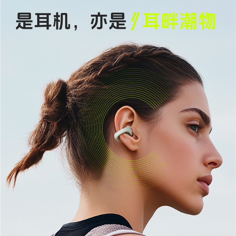 Langston の新しい TS02 イヤークリップ Bluetooth ヘッドセット、スポーツ、痛みのない長時間使用、高解像度通話、ノイズリダクション Bluetooth ヘッドセット|undefined