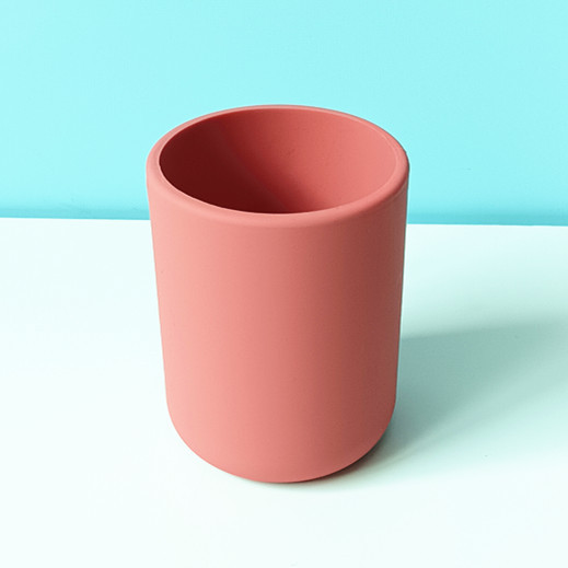 2025 nueva taza de agua de escritorio 300ml taza de silicona de gran capacidad sin tapa de silicona puede imprimir logotipo