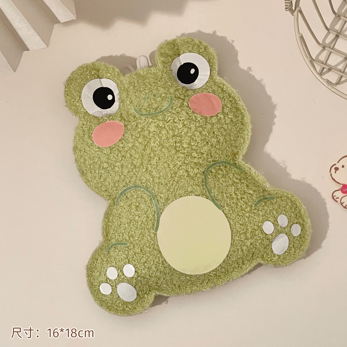 Oso de peluche de dibujos animados bolsa de agua caliente inyección de agua terciopelo de peluche pequeño calentador de mano de estudiante portátil lindo bolsa de agua caliente
