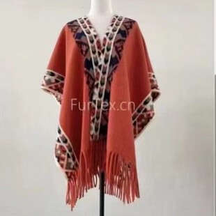 Source factory autumn and winter new fashion warm outside cashmere shawl multi-style large grid jacquard scarf with tassels