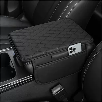 Booster Pad Car Center Armrest Armrest box - black-diamond-armrest-box
