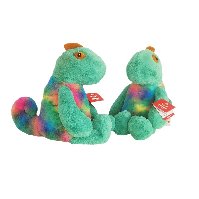 Peluche de camaleón Aurora, muñeco de lagartija realista, muñeco de dibujos animados acostado, almohada de muñeco, muñeco para coche, transfronterizo.