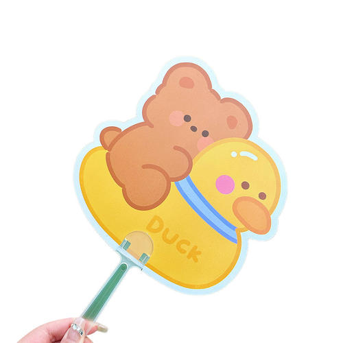 Tengyi Youpin Original Summer Cartoon Mini Hand-cranked Fan Cute Handheld Advertising Portable Small Fan