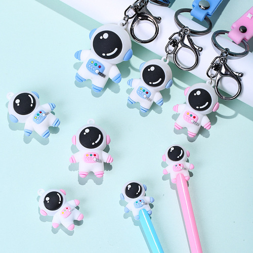 Creative Cute Gift Astronaut Keychain Space Pen Tip Pen Cap Accessory Car Keychain Gift Accessory