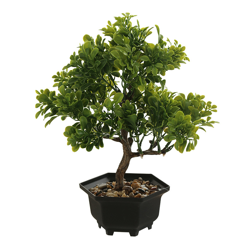 Suministro directo de fábrica de Yiwu flor artificial decoración casera creativa maceta artificial Flor Artificial bienvenida Pino artificial planta verde bonsai
