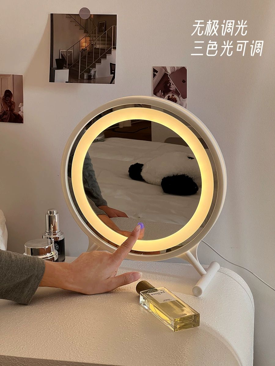 Столик с умным LED-подсветлением для студентов, зеркало
