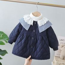 女童加绒棉服外套秋冬季新款婴幼儿童冬装女宝宝加厚棉衣小童棉袄