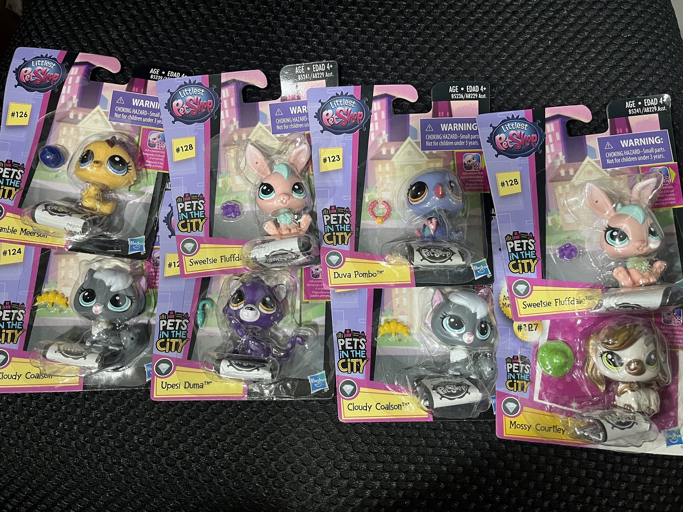 Мини-фигура Littlest Pet Shop (Hasbro) 5 см подвижная голова кошка и собака, пластиковая