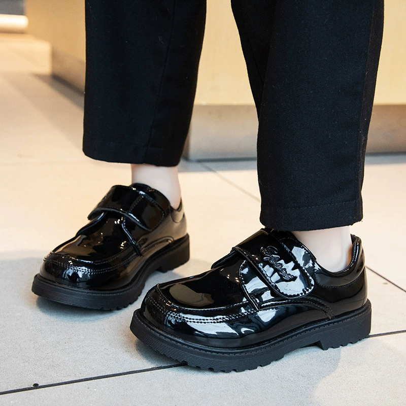 Кожаные туфли для мальчиков Мягкая подошва для детей в британском стиле