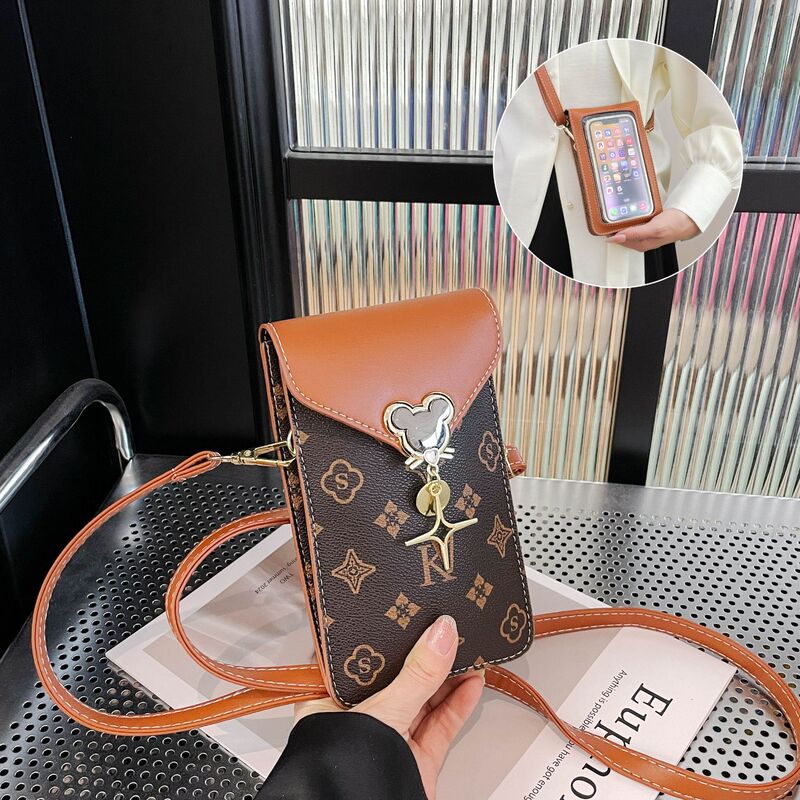 Touchscreen Mobile Phone Bag Women's 2025 New Double Layer Mini Small Bag Change Lightweight Shoulder Bag Crossbody Bag Women's Bag