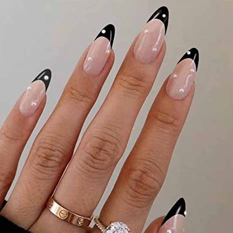 Black French Point Drill Water Drop Armor Crushed Drill Wear Armor European and American Cross-border Pearl Wear Nail Patch Almond Armor Black French Point Drill Water Drop Armor Crushed Drill Wear Armor European and American Cross-border Pearl Wear Nail Patch Almond Armor