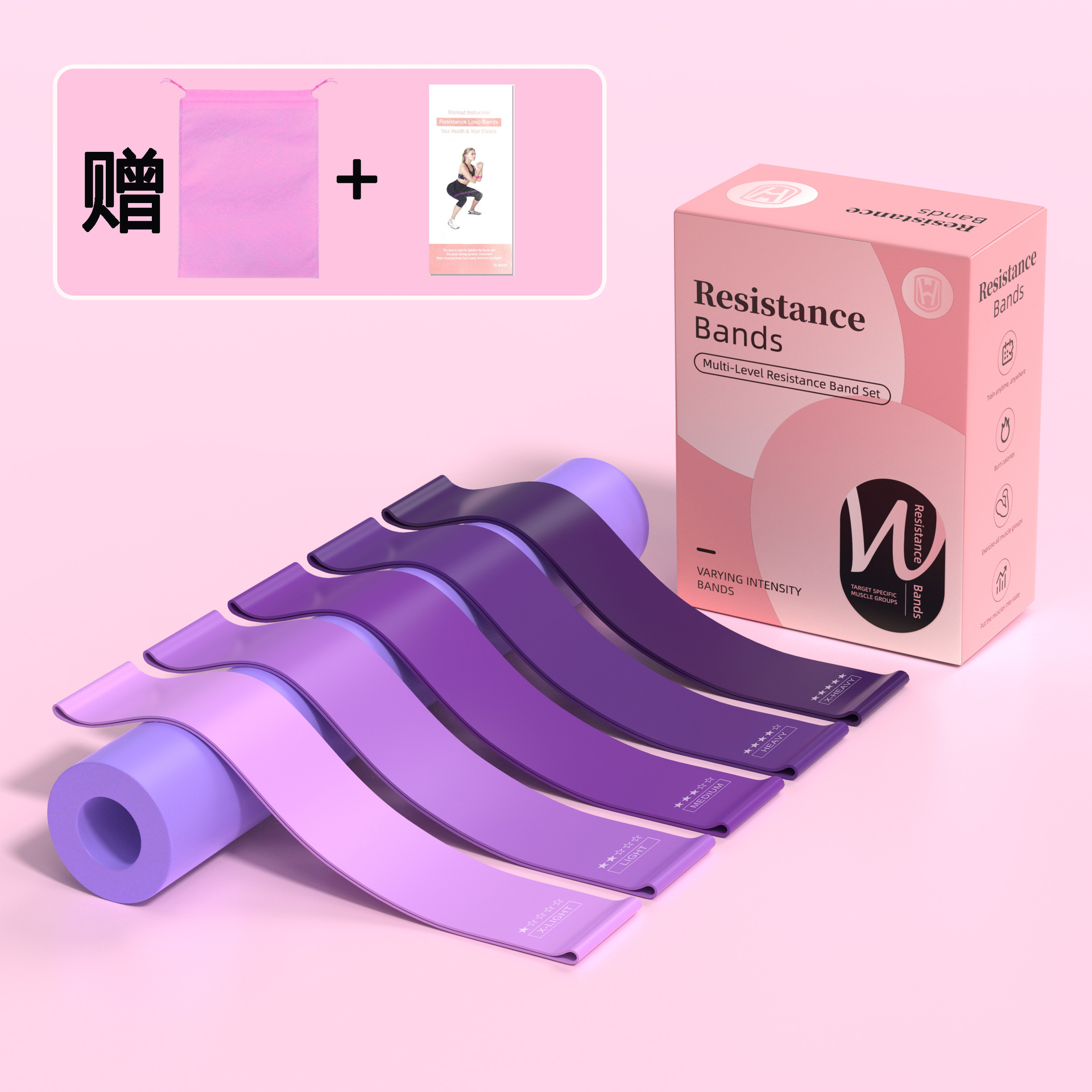 Cinturón de resistencia Cinturón de yoga Cinturón elástico Entrenamiento de fitness Cinturón de tracción de glúteos Ejercicio Sentadilla Baile Cinturón elástico Cinturón de estiramiento