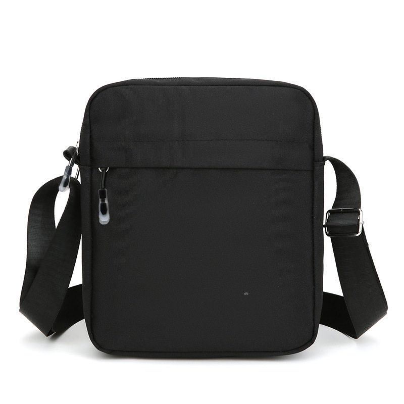 Cross-Border Popular Men's Shoulder Bag, Casual Crossbody Bag, Oxford Cloth with Printed Logo, Manufacturer Wholesale Shoulder Bag, Men's Bag