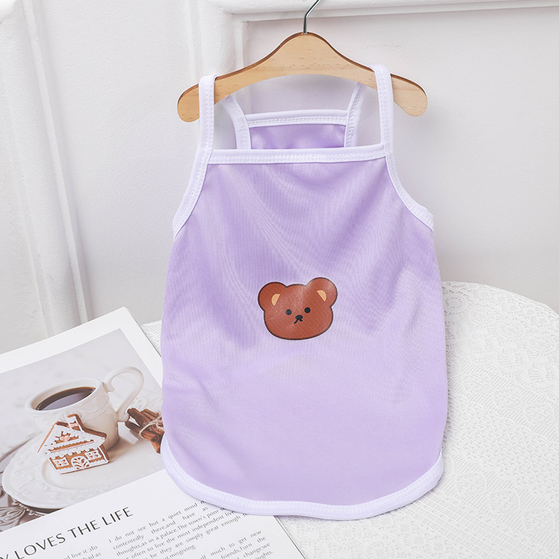 Ropa para mascotas, gato, bichón, lucha contra Bomei, perro pequeño, chaleco nuevo, camisola, ropa para perros, estilo fino de primavera y verano