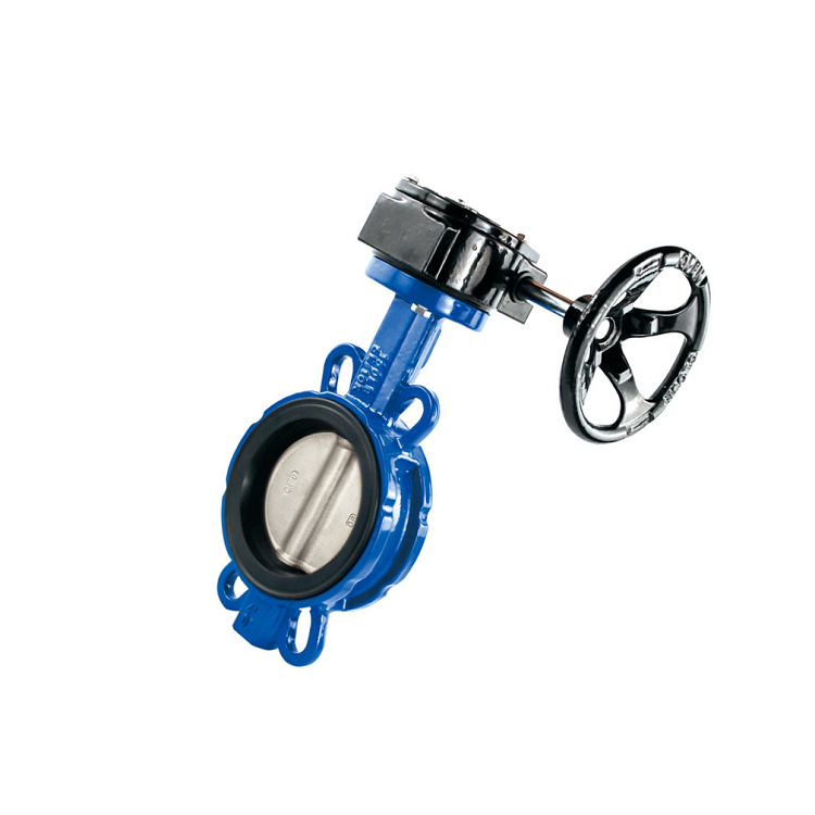 涡轮对夹式蝶阀 D371X-10Q 304阀板 球墨铸铁 手动对夹软密封