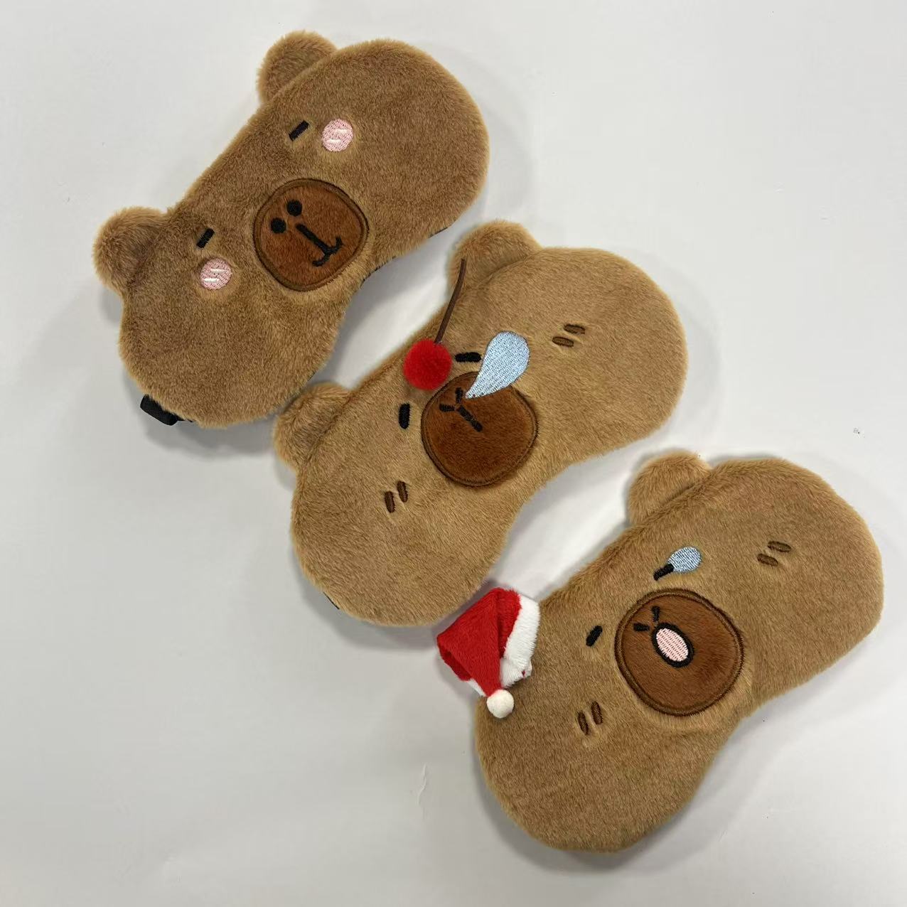 卡通毛绒眼罩可爱男女旅行冰袋冰敷睡眠眼罩学生午休护眼罩