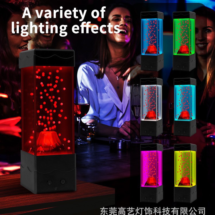 $ Number pulgadas de lava volcán lámpara LED luz de la noche de control remoto lámpara de lava regalo creativo Decoración Del Hogar lámpara de mesa dormitorio lámpara