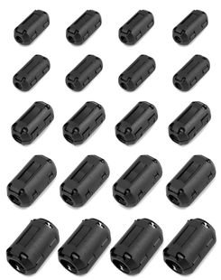 Qworks ®   20 Stück Ferrite Cores for Cables, Noise Suppression