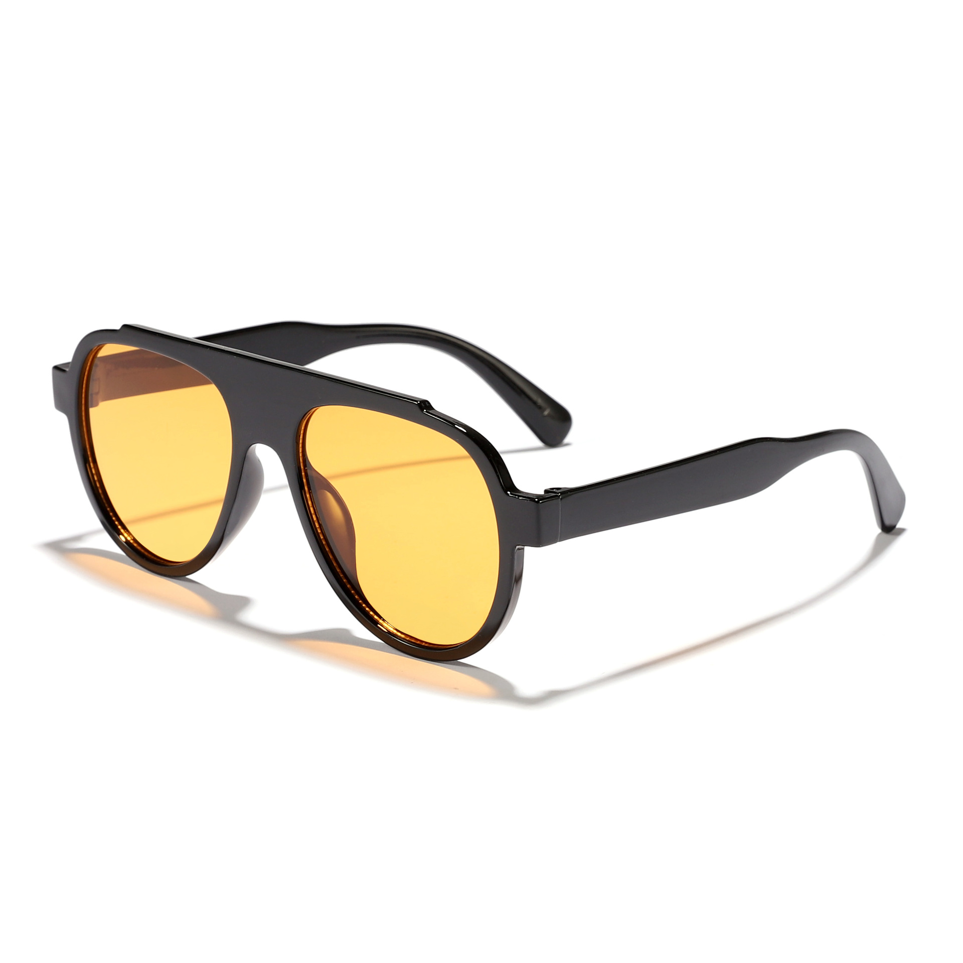 Nuevas gafas de sol de personalidad europeas y americanas, gafas de sol de conducción para hombre, gafas de sol de viento de marco grande anti-ultravioleta