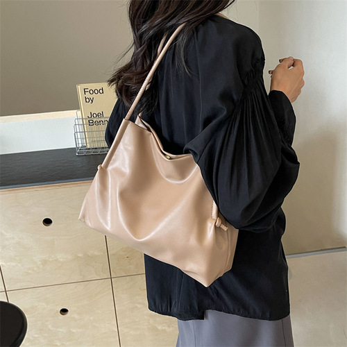 Large-capacity bag women's new fashion single shoulder armpit commuting 2024 casual trend fashion lazy style tote bag