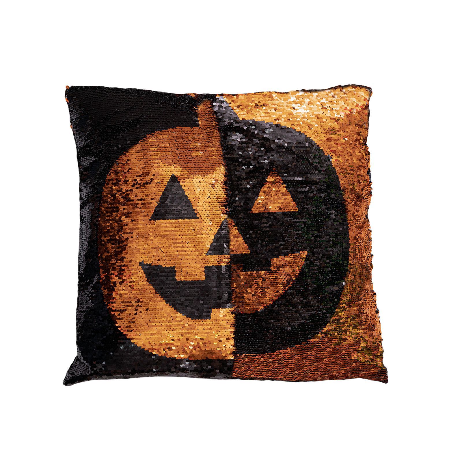 Nuevos productos transfronterizos de Halloween calabaza almohada funda con núcleo de almohada creativo cuentas intercambiable almohada cojín cojín almohada