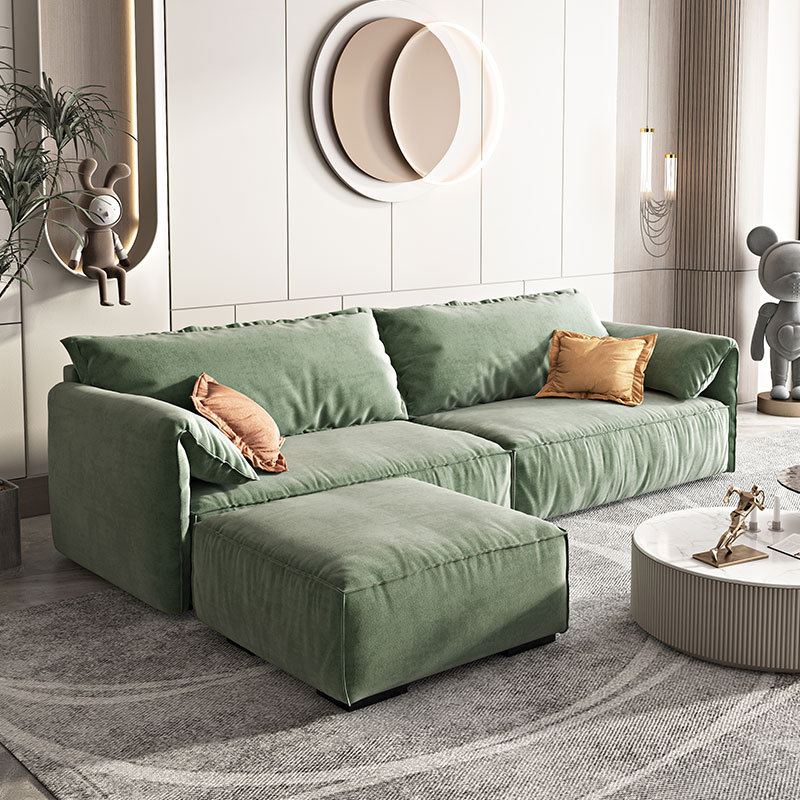 Elefante oreja sofá italiano minimalista Baxter tela sofá sala de estar pequeño apartamento Internet celebridad tecnología tela sofá