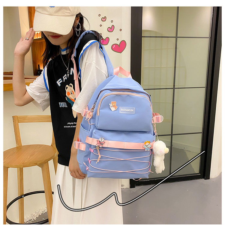 Schoolbag for Women 2021 New Korean Harajuku Style High School Student Backpack Lightweight and Large Capacity Casual Backpack for Women Wholesalepicture6