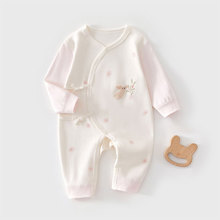 新生儿衣服初生儿春秋蝴蝶衣和尚服纯棉无骨宝宝婴儿连体衣哈衣服