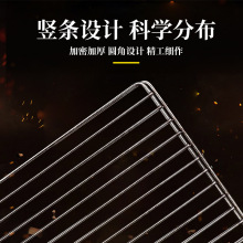 厂家批发不锈钢烧烤网夹烤菜烤鱼夹板网烧烤拍子双面烤加密长条