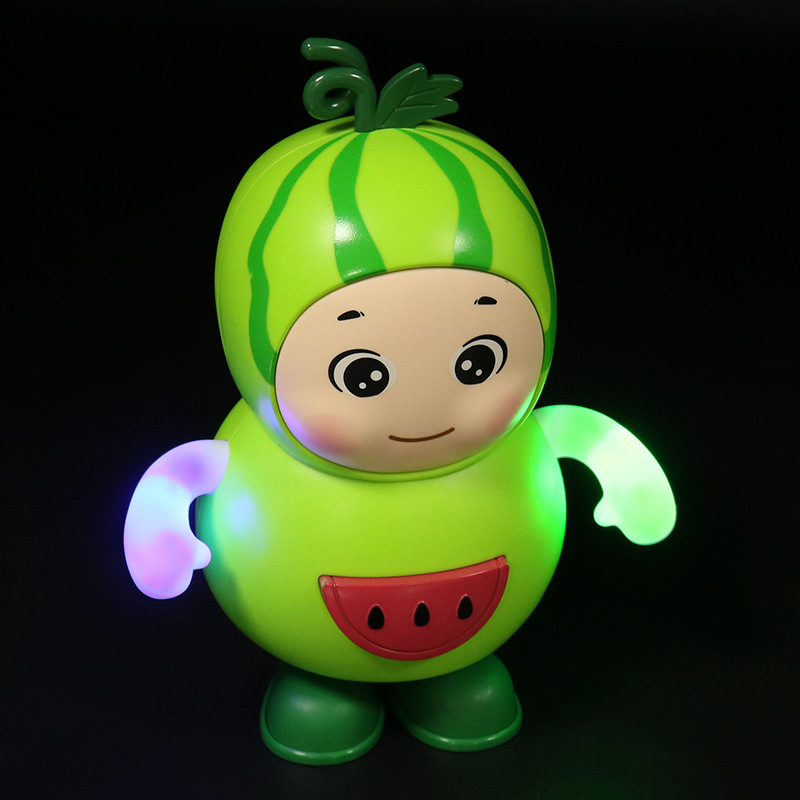 El mismo tipo de voz eléctrica puede cantar y bailar juguetes de frutas musicales luces oscilantes muñecas eléctricas decoraciones creativas