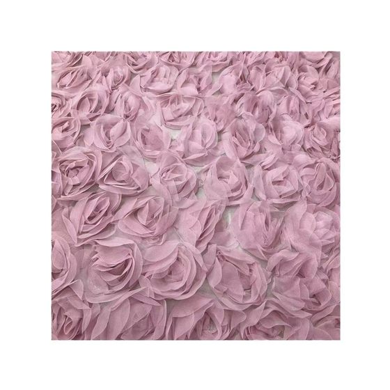 Factory direct new high-grade rose crochet embroidery lace lace fabric three-dimensional floating flower embroidery fabric