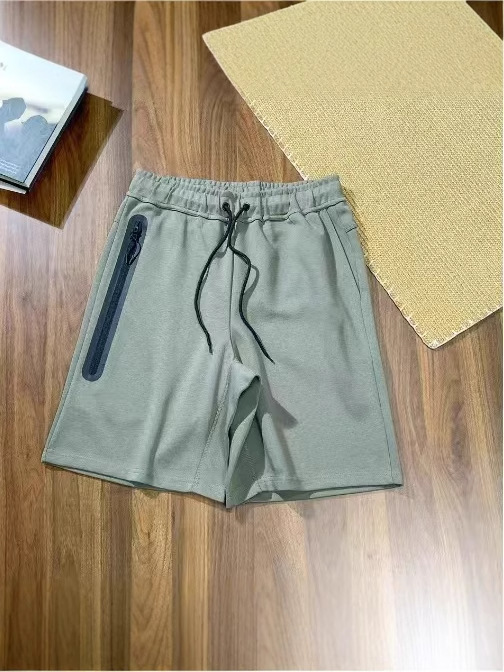 2024 verano nuevo estilo de los hombres pantalones cortos deportivos con cremallera en presión frontal multicolor de punto pantalones de cinco puntos 172