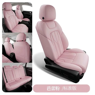 Modelə uyğun (Original) oturacaq örtükləri – New Model Car Seat Cushions - ballet-pink-standard-edition-five-seats-nappa-leather-full-surround-in-front-and-rear-rows