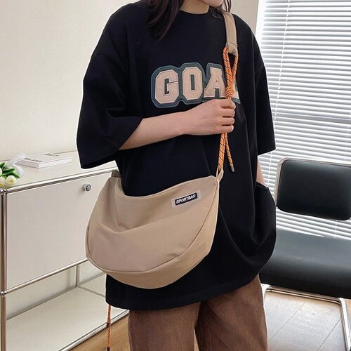 New fashionable casual shoulder bag Korean version retro tote bag women's casual simple student shopping bag handheld trendy bag