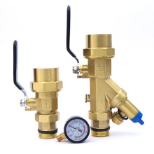 加工定制地暖分水器 手动分水器 全铜一体多回路地暖工程分集水器