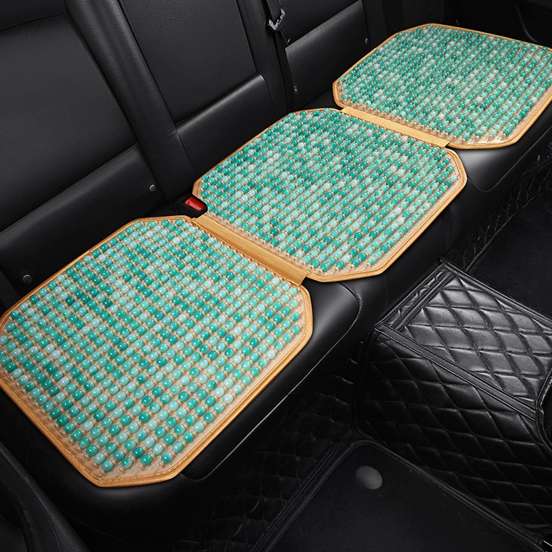 Оптовая Продажа Смола нефрит Автомобильная подушка для сиденья одно сиденье квадратная подушка для ягодиц дышащие бусины поддержка талии Four Seasons Universal