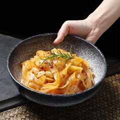 跨境日式陶瓷復古湯碗沙拉碗餐具菜盤碗拉麵碗大號湯家用大碗面碗