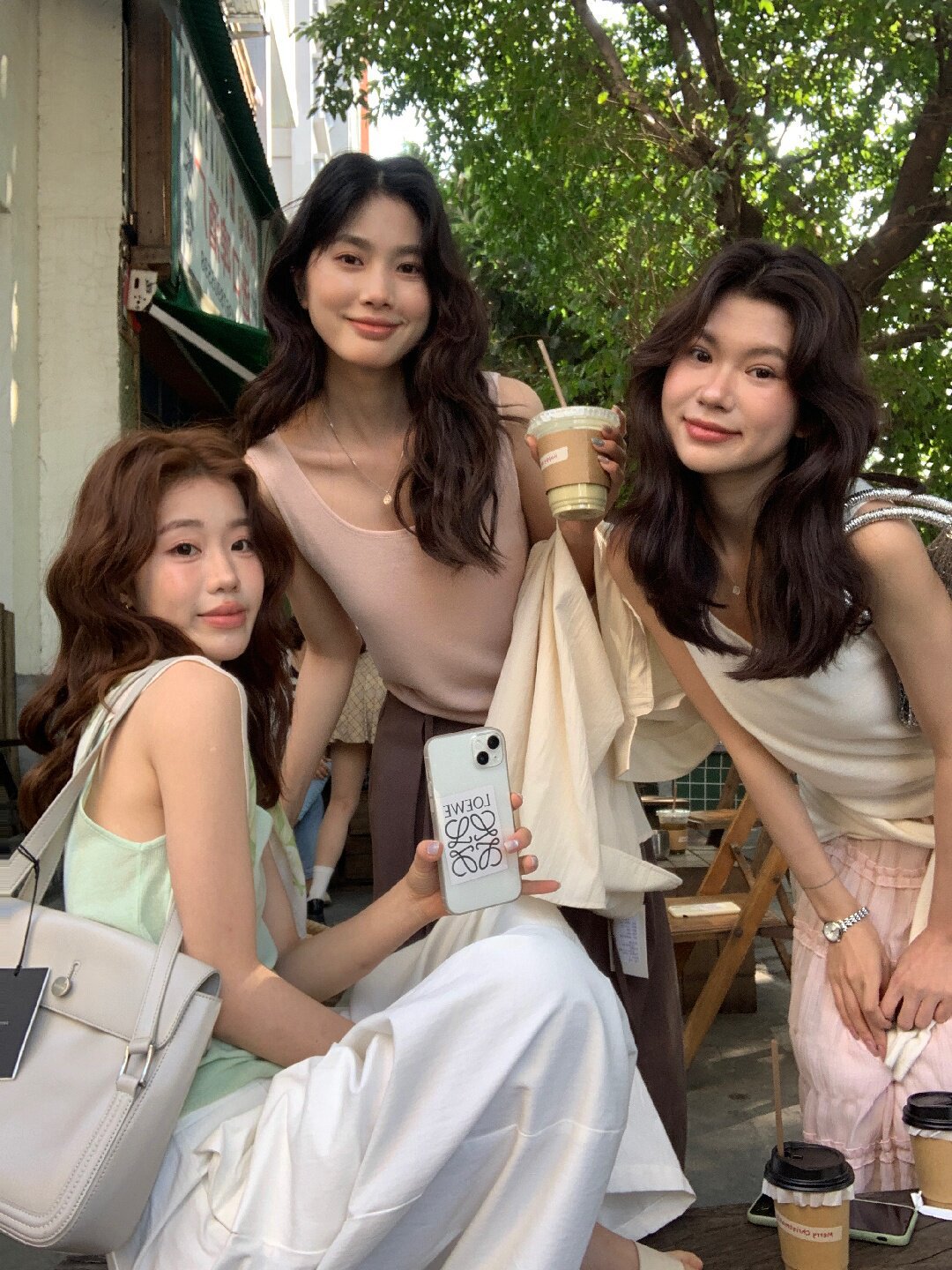 Áo thun nữ cổ tròn basic tay ngắn phối lớp thiết kế mới xuân hè 2026 — trắng ngà, xám nhạt, Cà phê sâu, Xanh mù tạt chi tiết 49